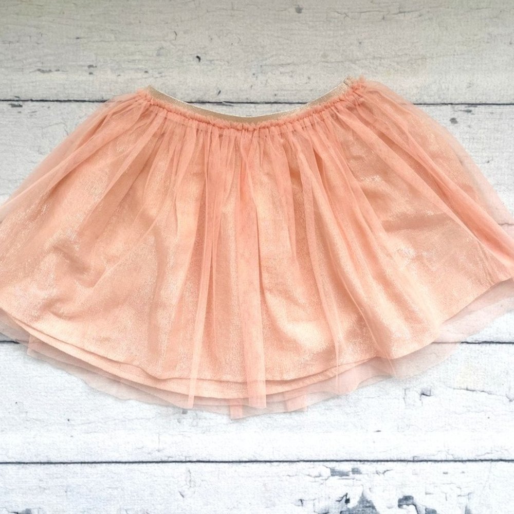 Pink Rose Gold Tutu Lined Skirt Gap Kids 10 Elastic Waist Band Never Worn